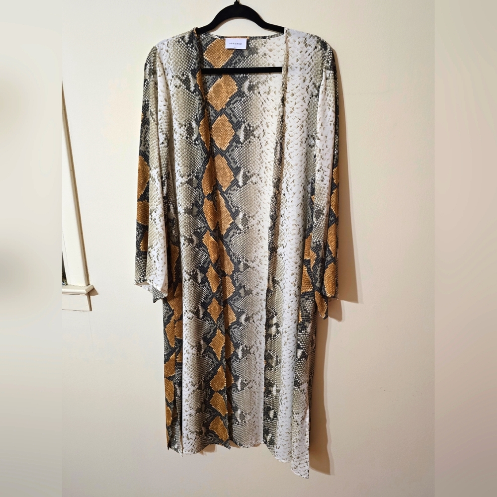 Adrienne Snake Print Duster
